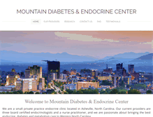 Tablet Screenshot of mountaindiabetes.com